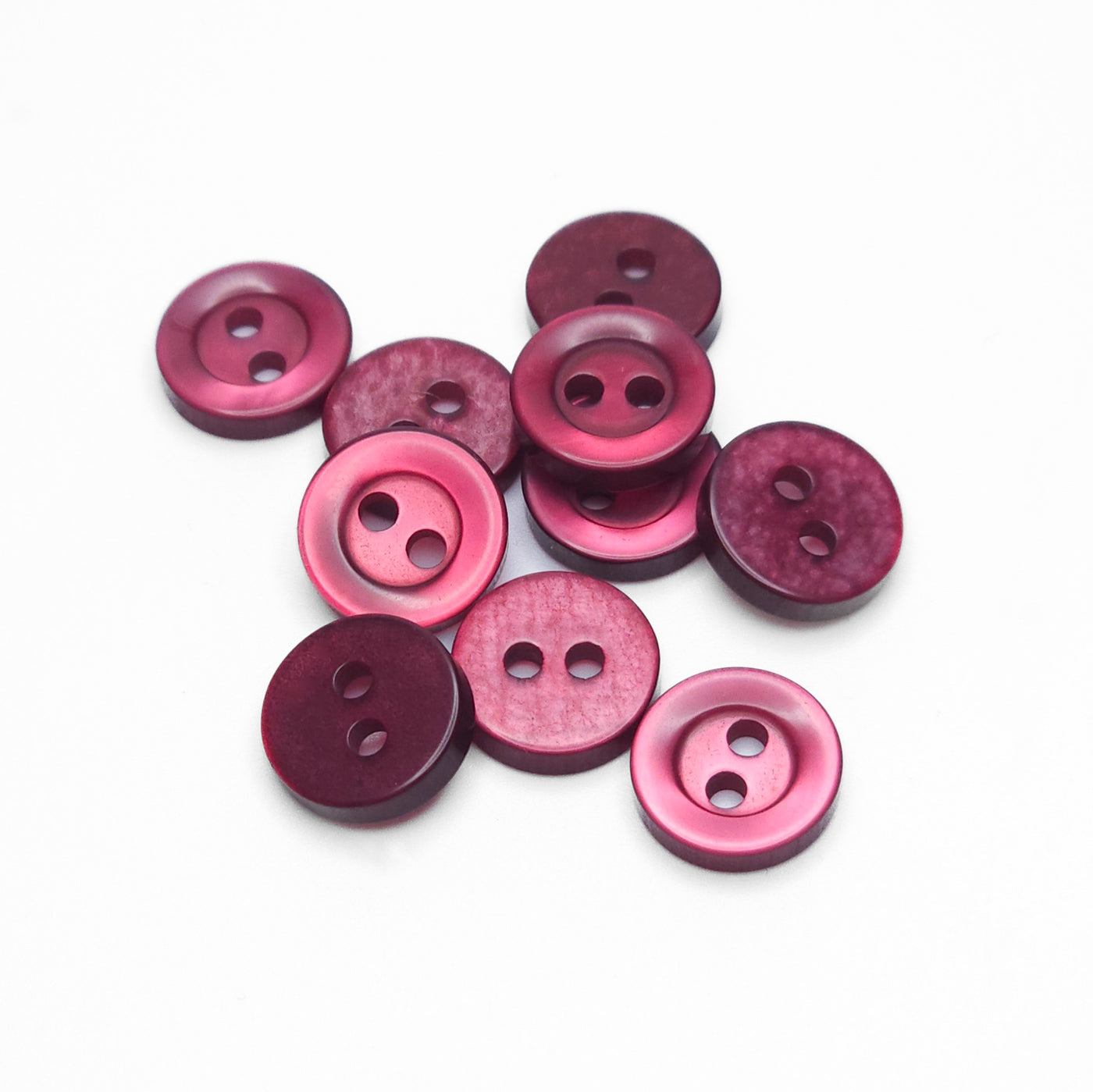 buttons 11mm pink