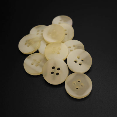 buttins pale yellow 15mm