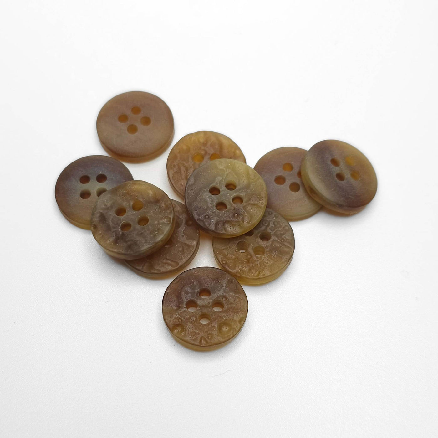 buttons light  brown 15mm