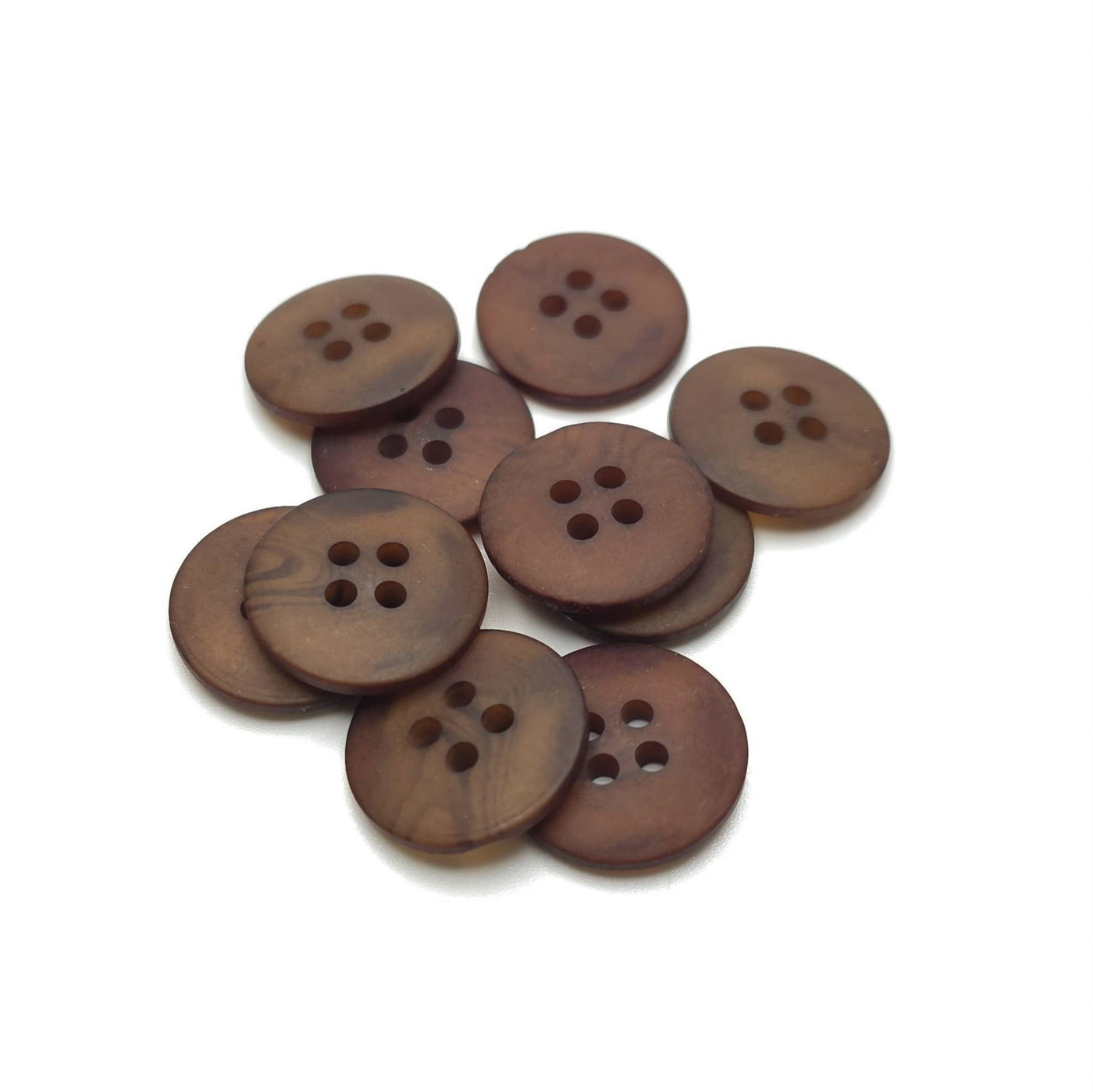 buttons brown 15mm