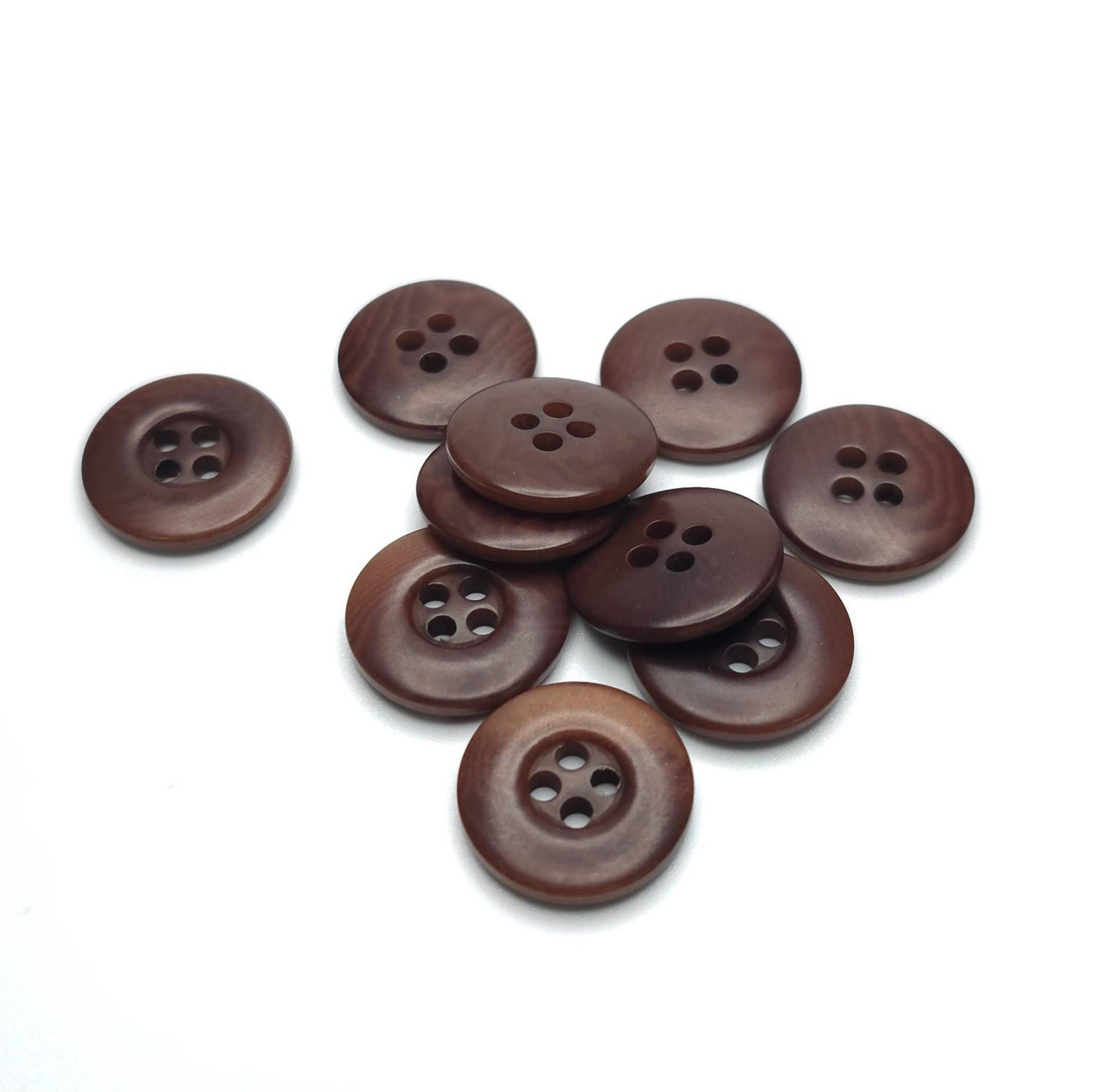 buttons brown 15mm