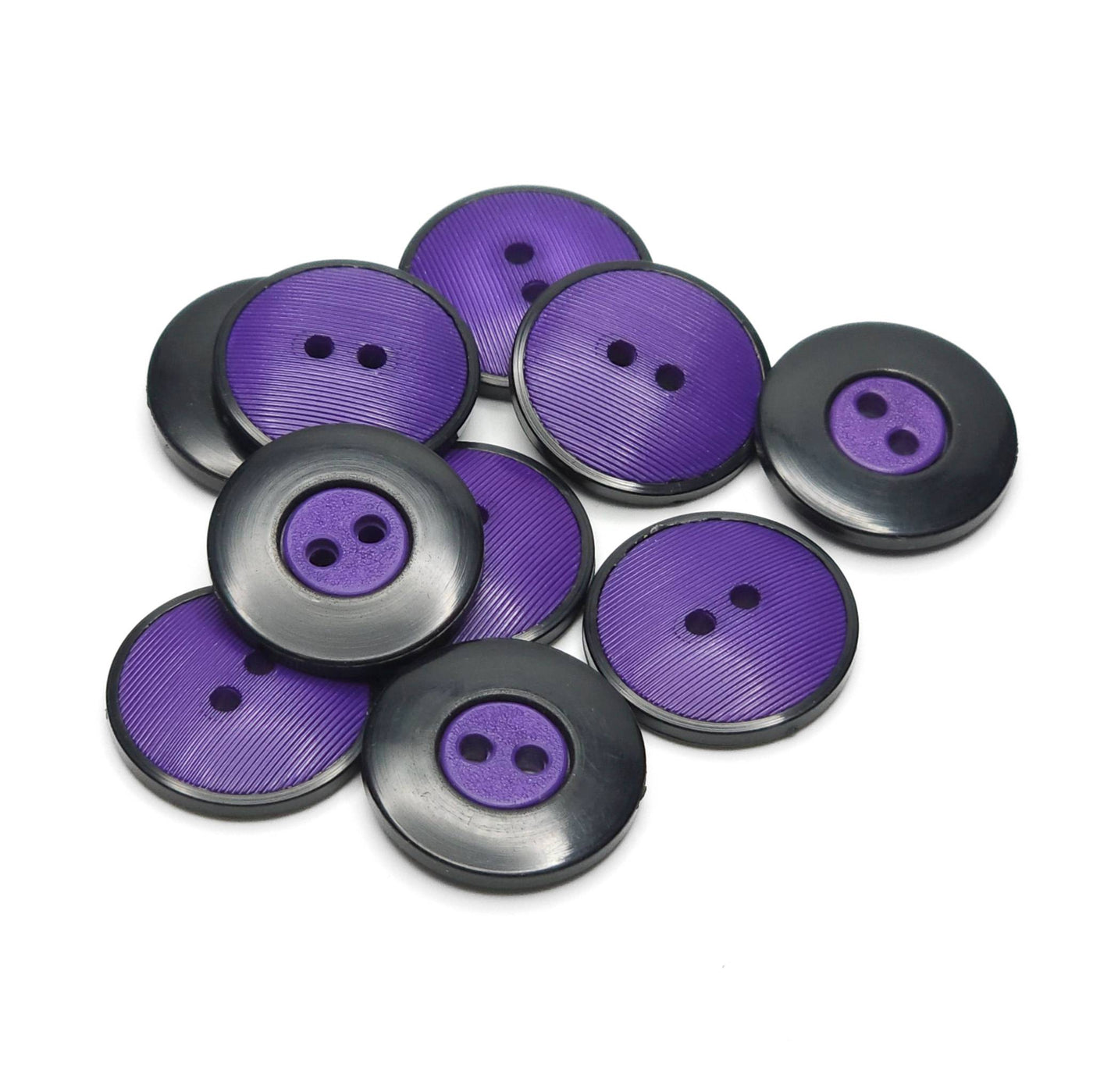 buttons black purple 23mm