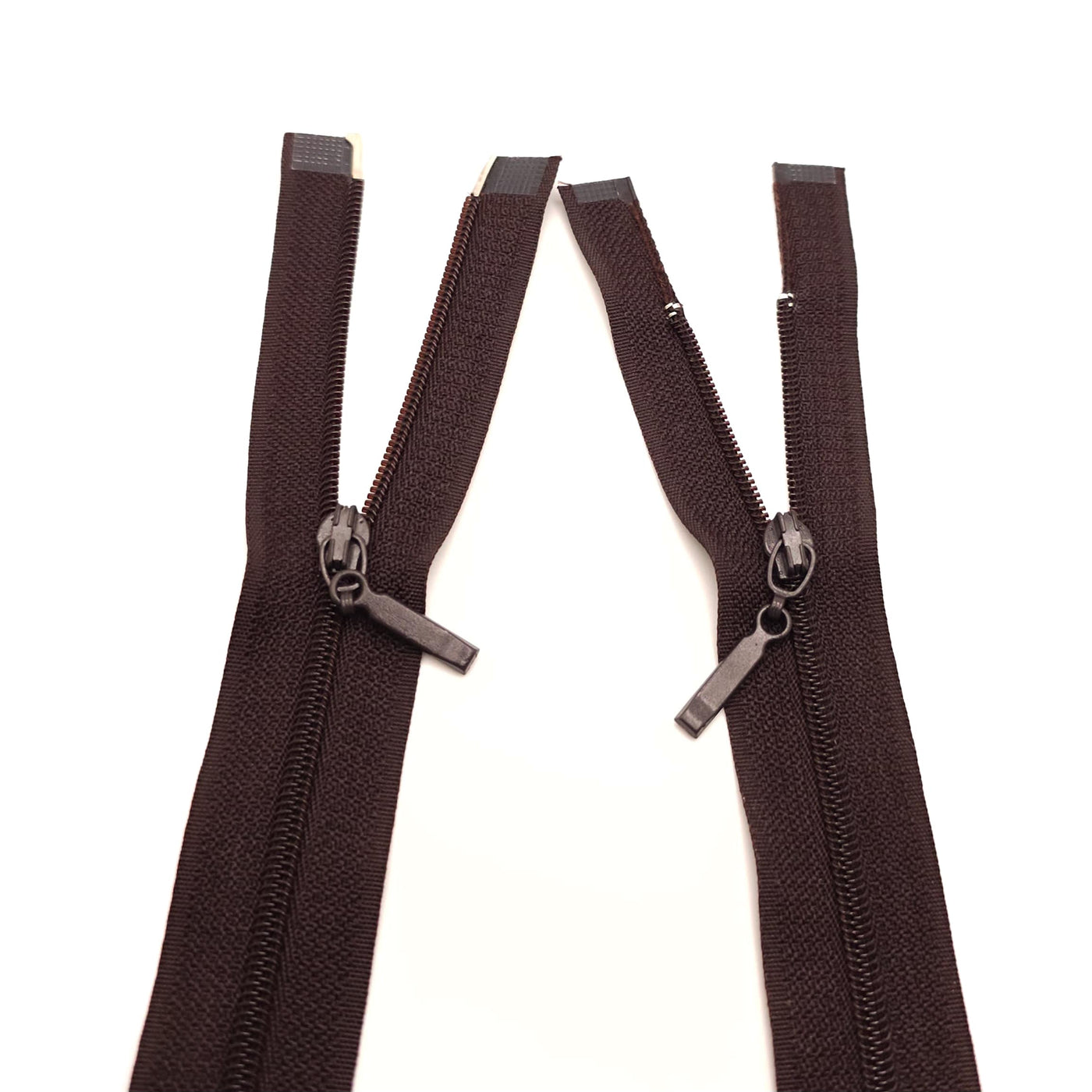 Open-End Zipper | Nylon Coil | 2 Ways  | 29" - 74 cm | Brown