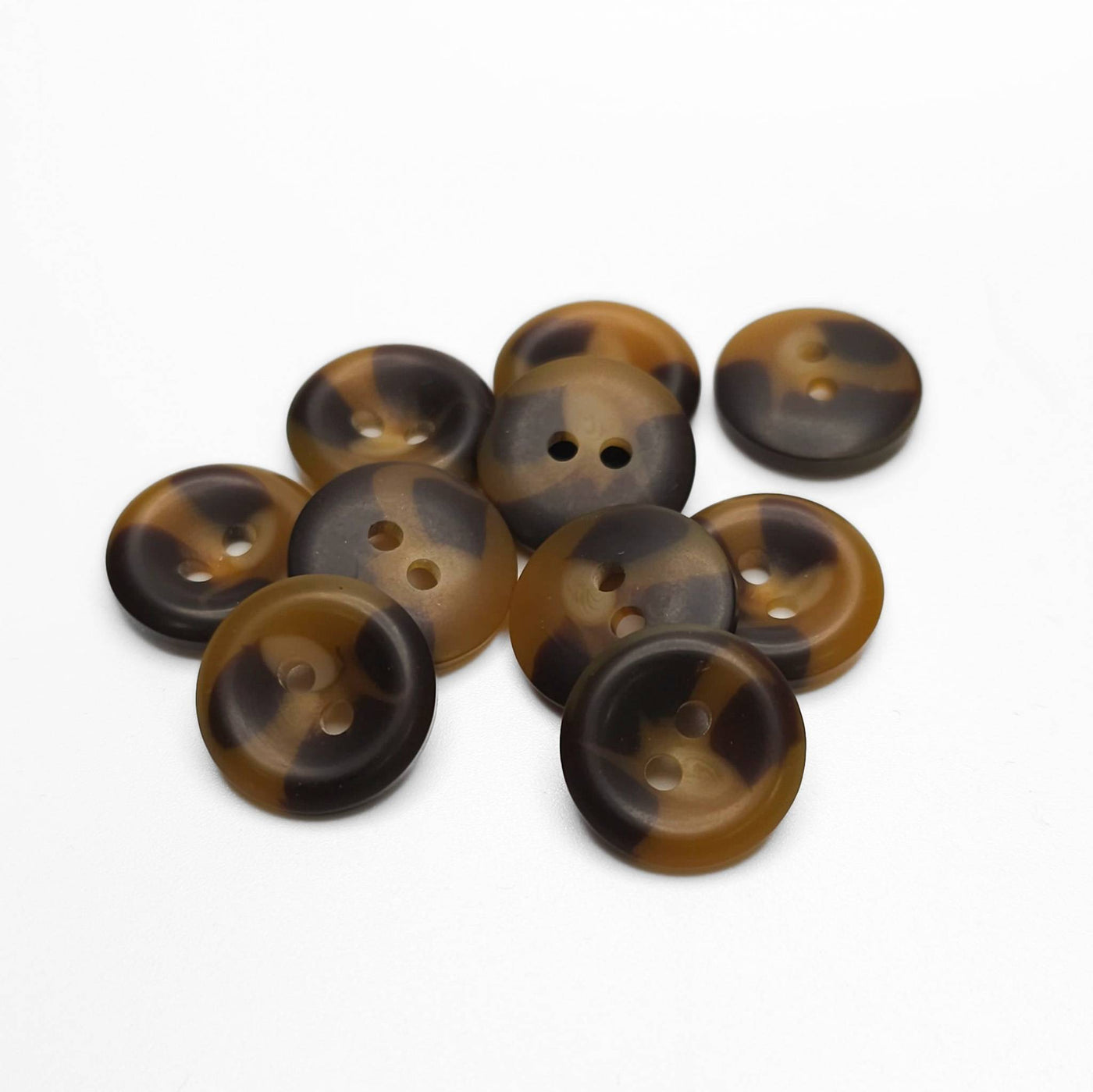 buttons brown 16mm