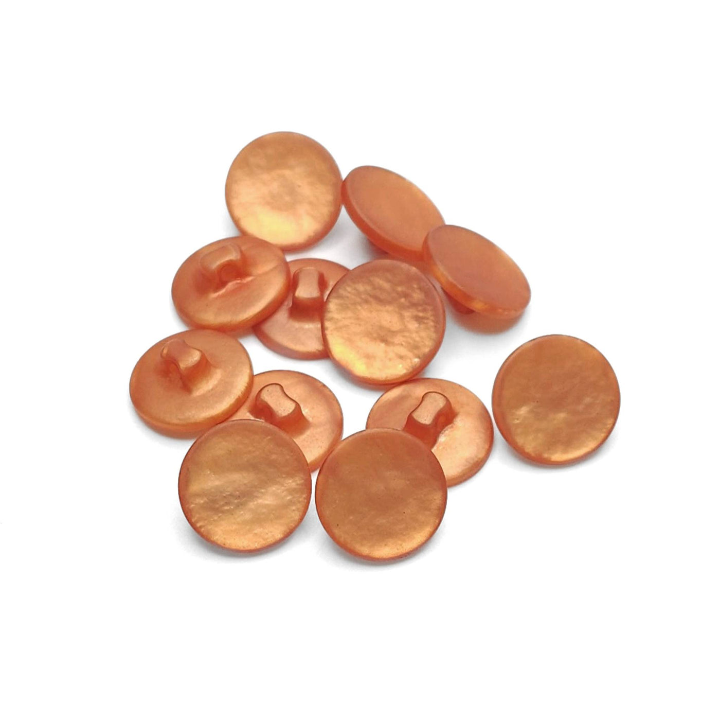 buttons orange 15mm