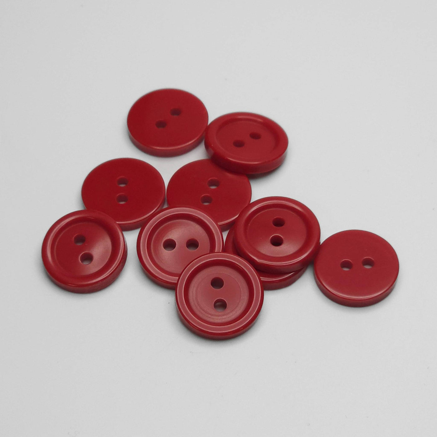 buttons red 15mm