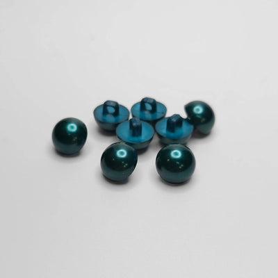 buttons 11mm teal