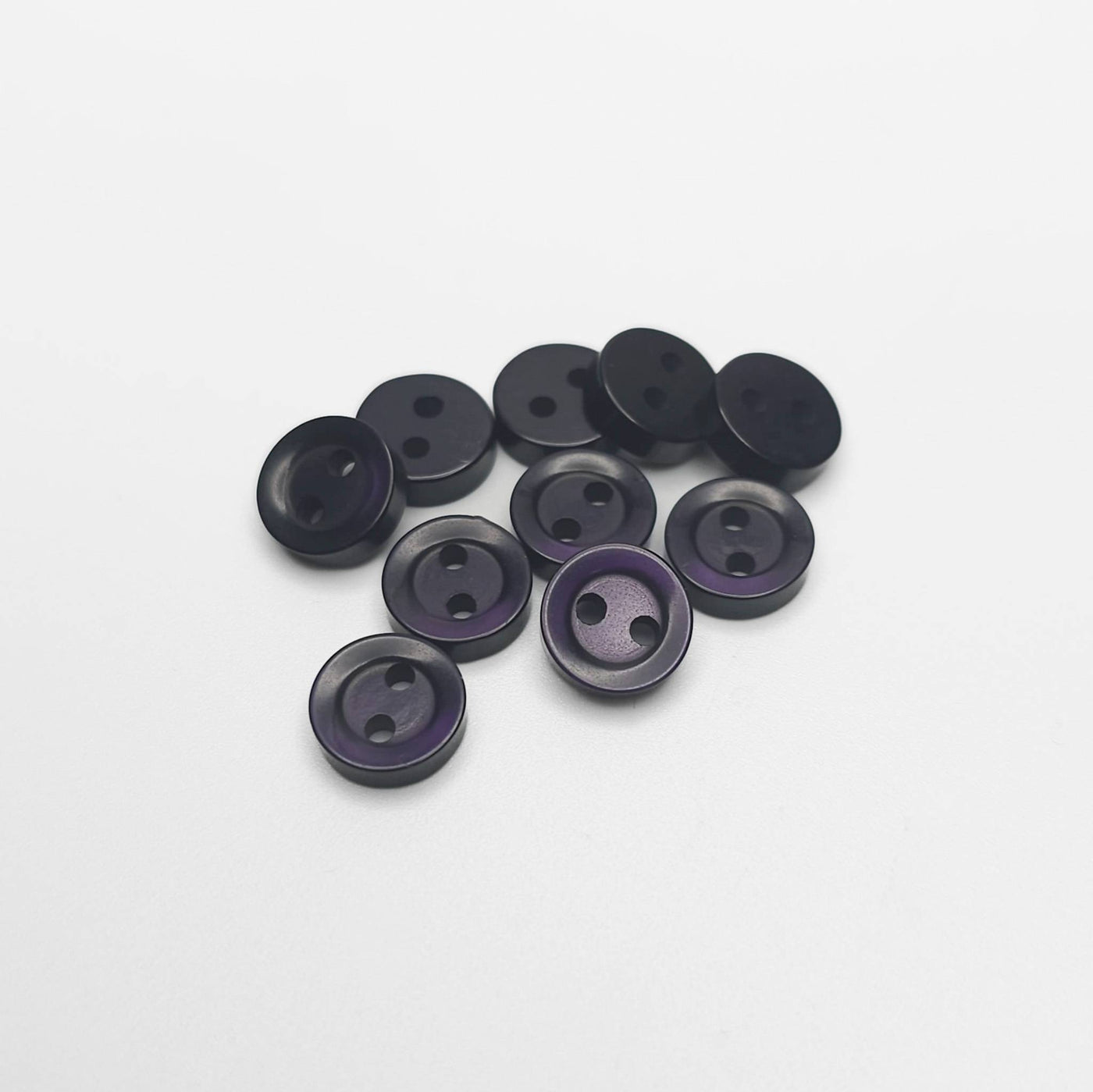 buttons purple black 8 mm