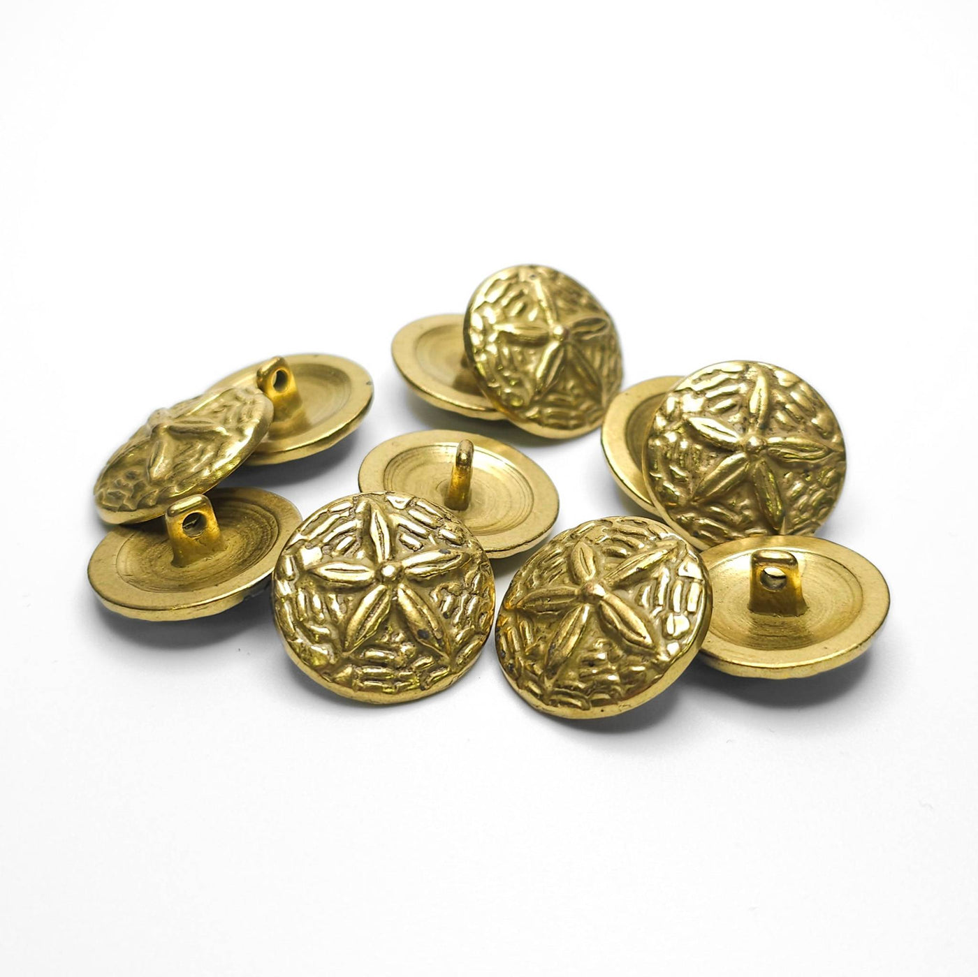buttons gold 22mm
