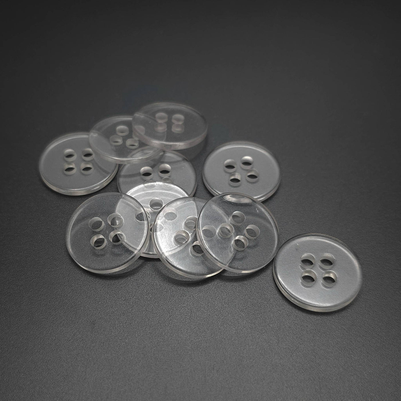 buttons clear 19mm