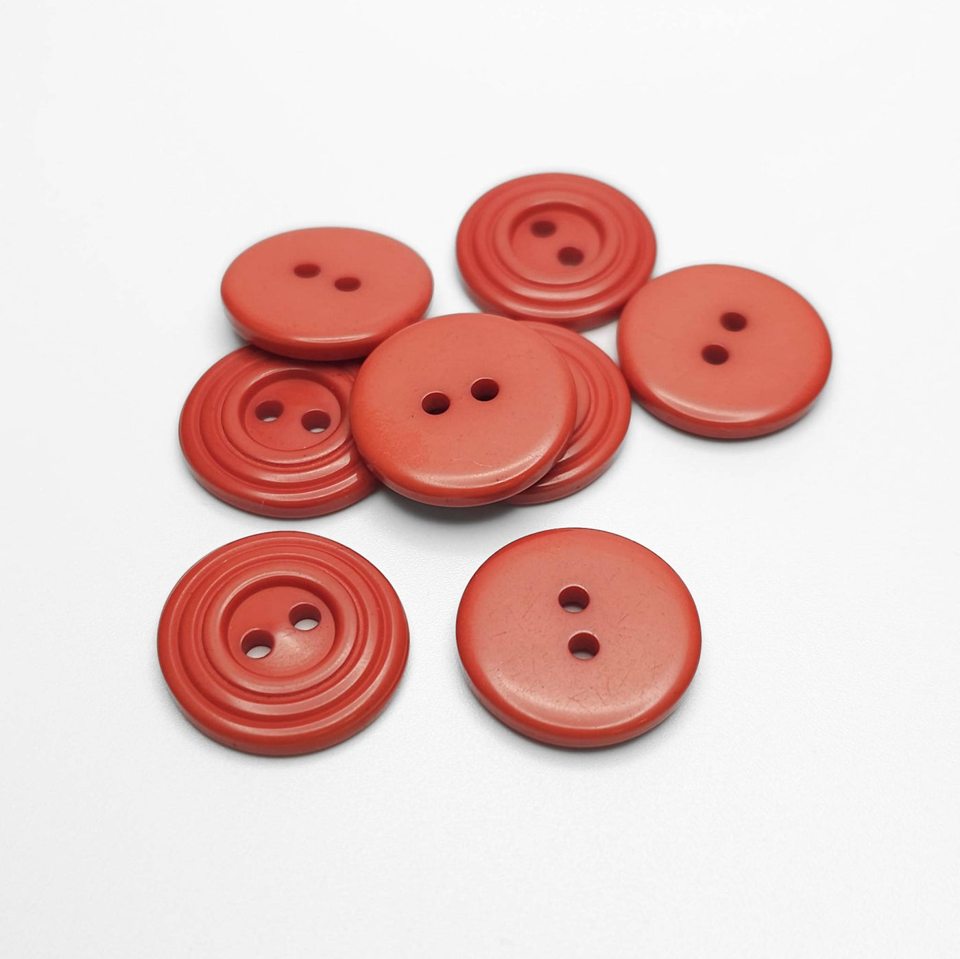 buttons red 18mm