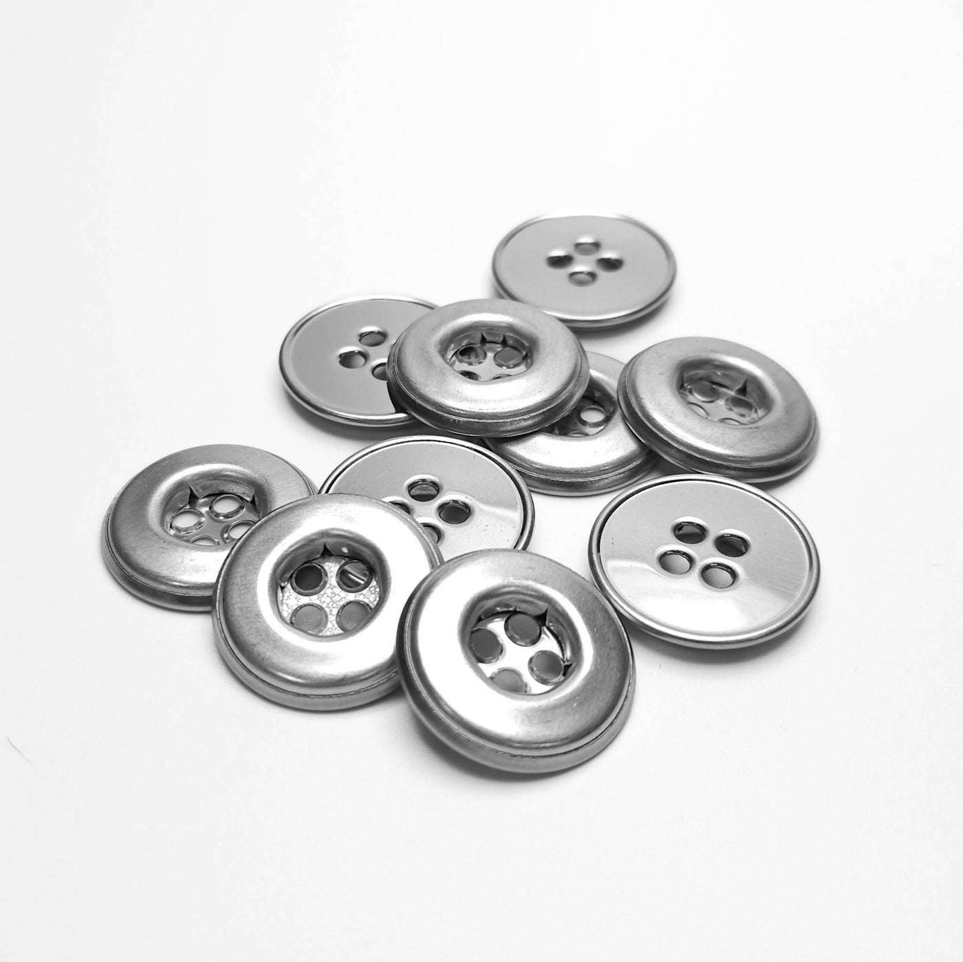 buttons silver 22mm