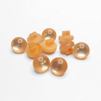 buttons 10mm pastel orange