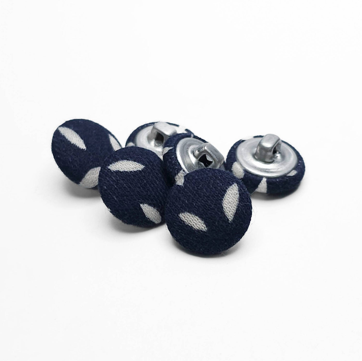 buttons blue and white 15mm