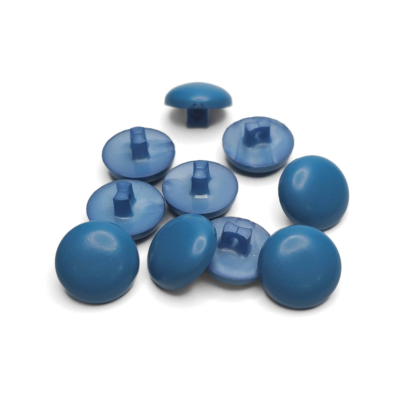 buttons blue 15mm