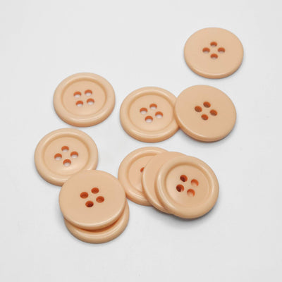 buttons 19mm peach