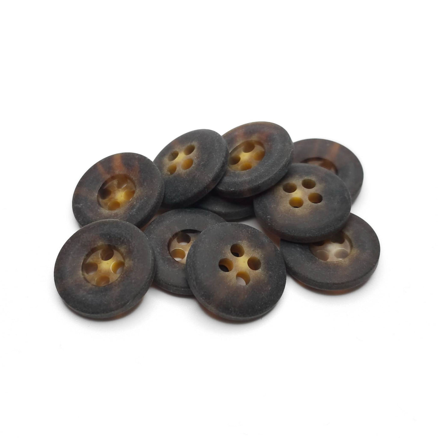 buttons black and brown 15mm