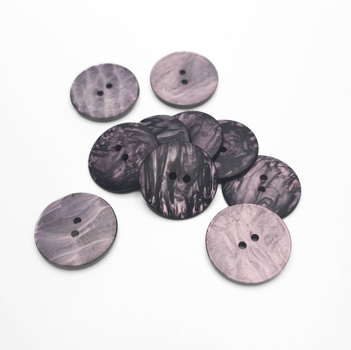 buttons black and purple 22mm