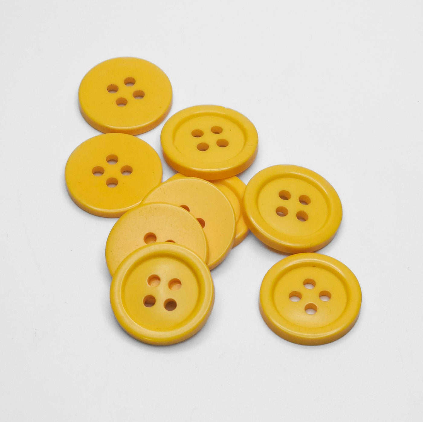 buttons yellow 19mm