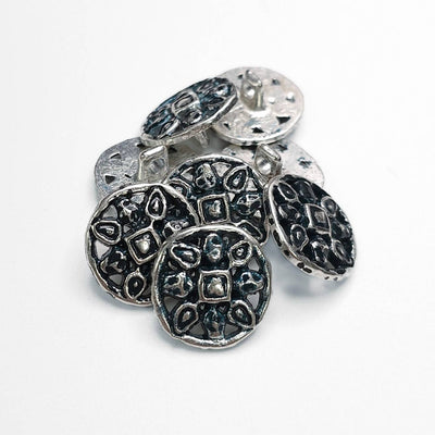 Buttons Silver 15 mm 