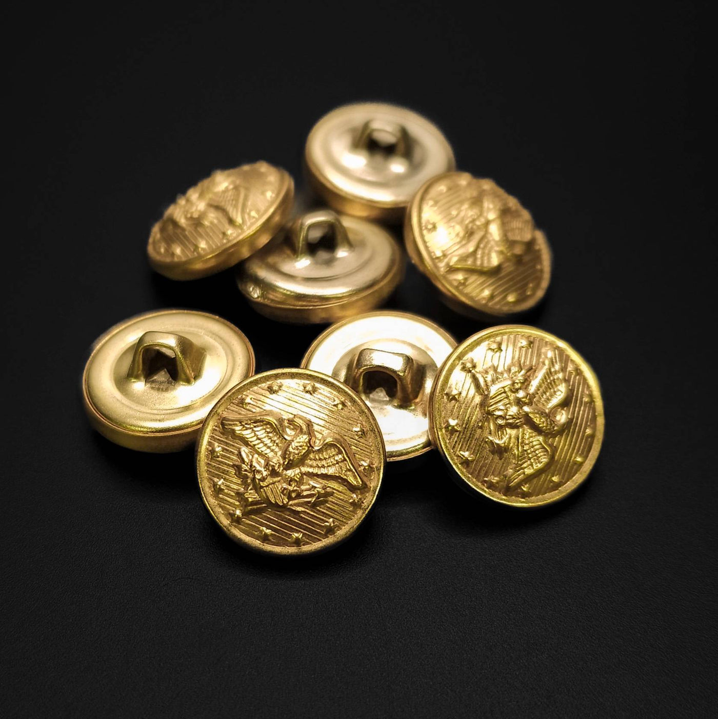 Buttons Gold 15 mm