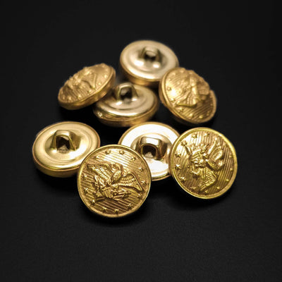 Buttons Gold 15 mm