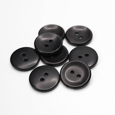 Buttons Black 15 mm 