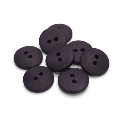 Buttons Black and  Dark Purple 15 mm