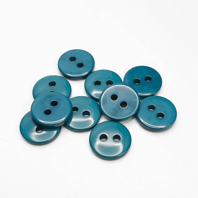 Buttons Teal Blue 12 mm