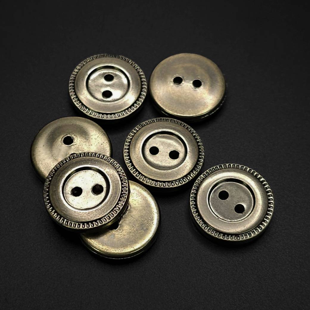 Buttons Antique Gold 15 mm