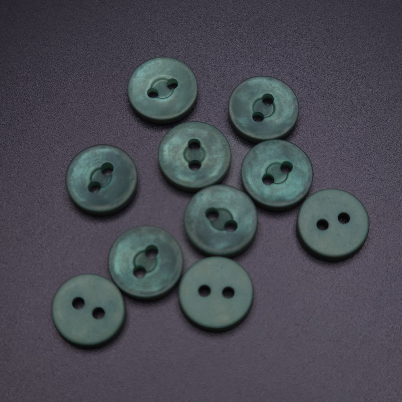 Buttons 10 mm - Green