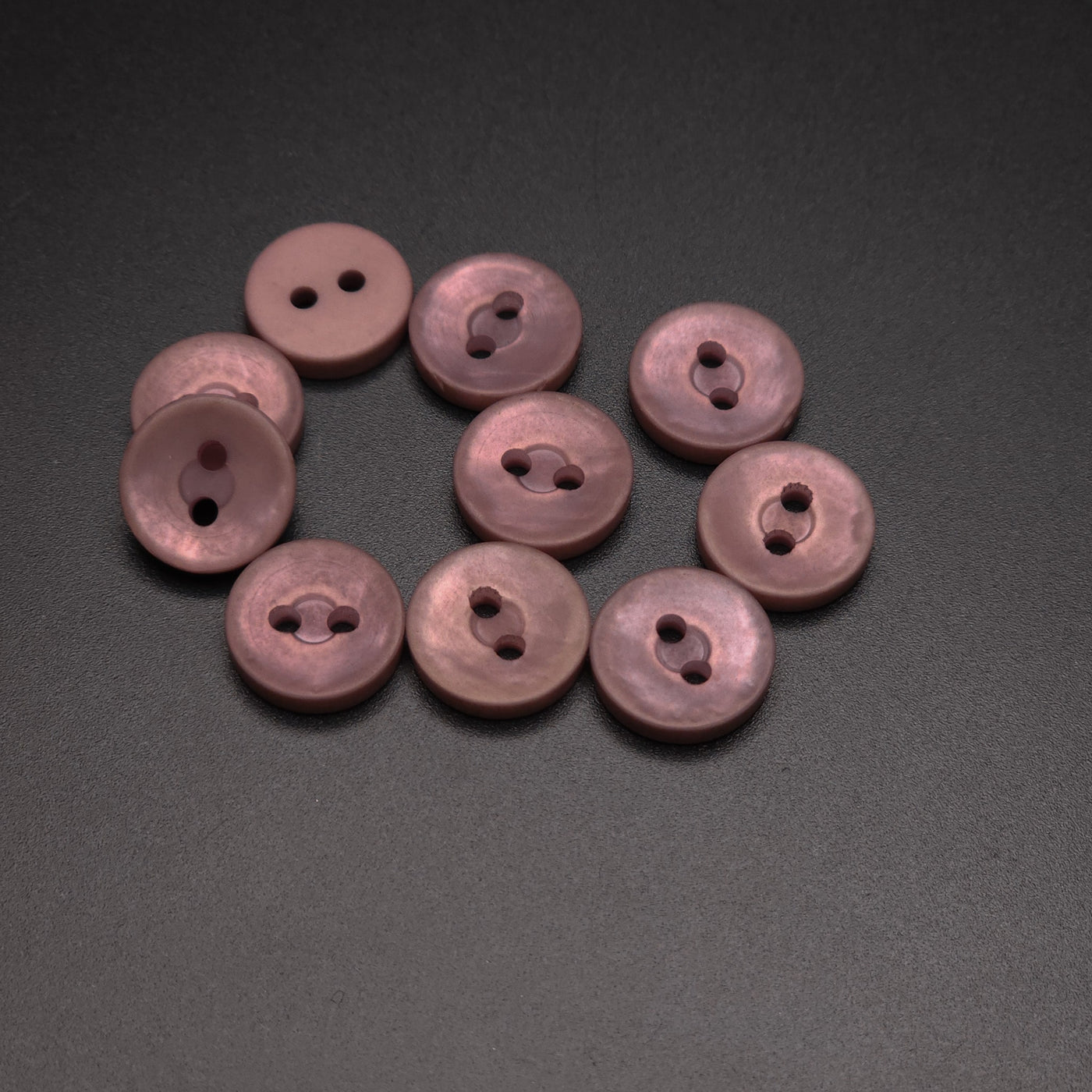 BUTTONS 10 MM - OLD ROSE