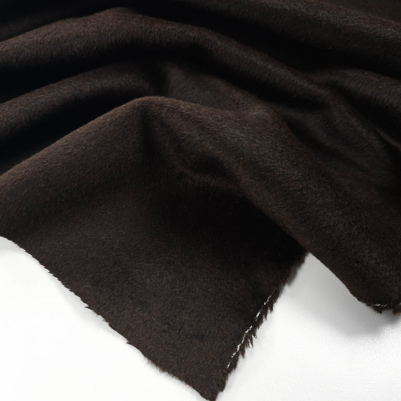 Pile Weave Italian Cashmere Wool | Chocolate