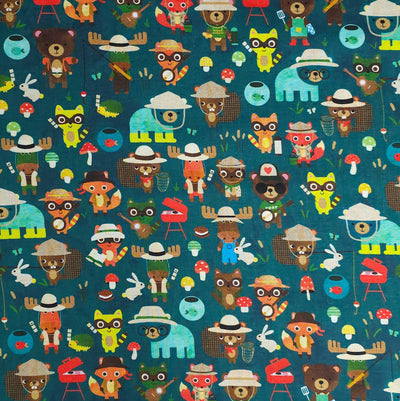 100% Cotton | Campground Critters | Robert Kaufman