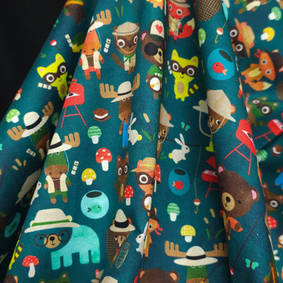 100% Cotton | Campground Critters | Robert Kaufman
