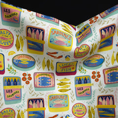 100% Cotton Canvas | Mediterranean Sardines | Les Tissées Exclusive