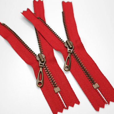 YKK | Closed End Zipper | Metal | Red | #3