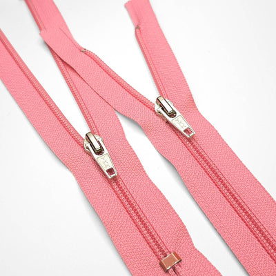 YKK | Closed End Zipper | Nylon Coil | #4 | Pink | 23 1/2'' - 59.5 cm