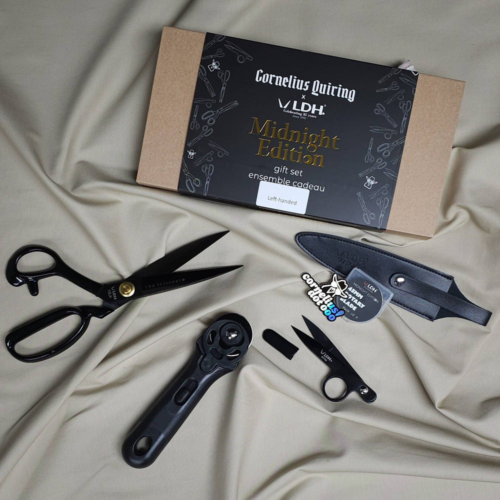 Hemline Soft Grip Pinking Shears - 23.5cm Japanese Stainless Steel Scissors For Fabric, Right Or Left Hand