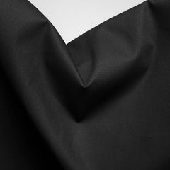 Italian-Made Midweight Cotton Shirting | Black