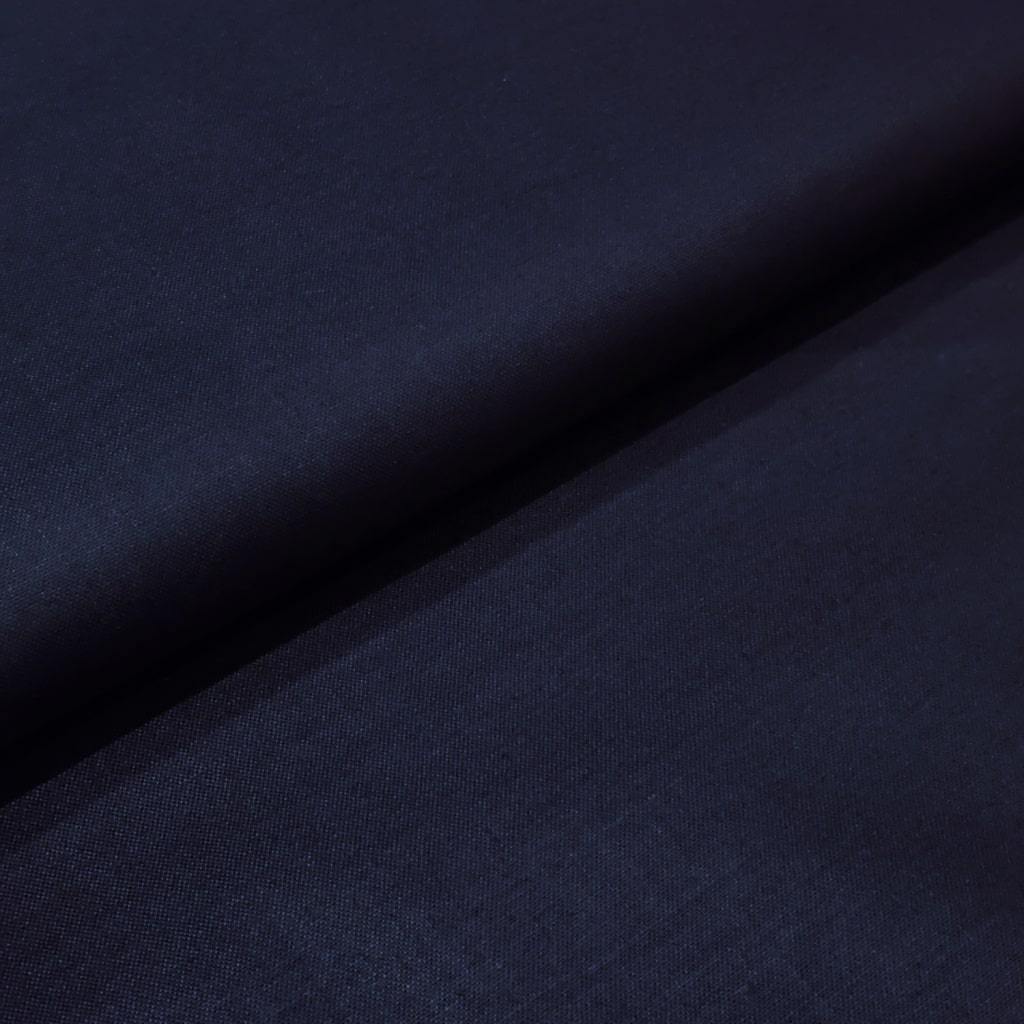 100% Cotton | Navy | 118 cm | END OF ROLL