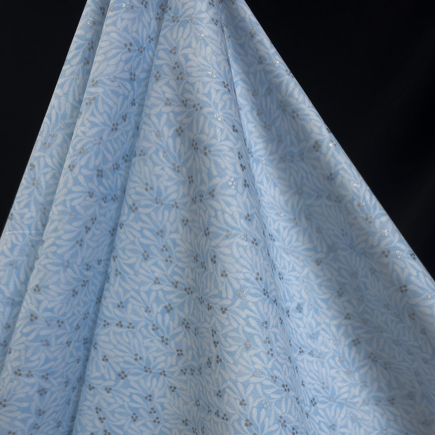 100% Cotton | Holiday Flourish | Festive Finery | Robert Kaufman - Sky 