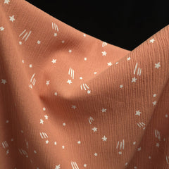 Lightweight Crinkle Cotton | Coral | Katia Fabrics