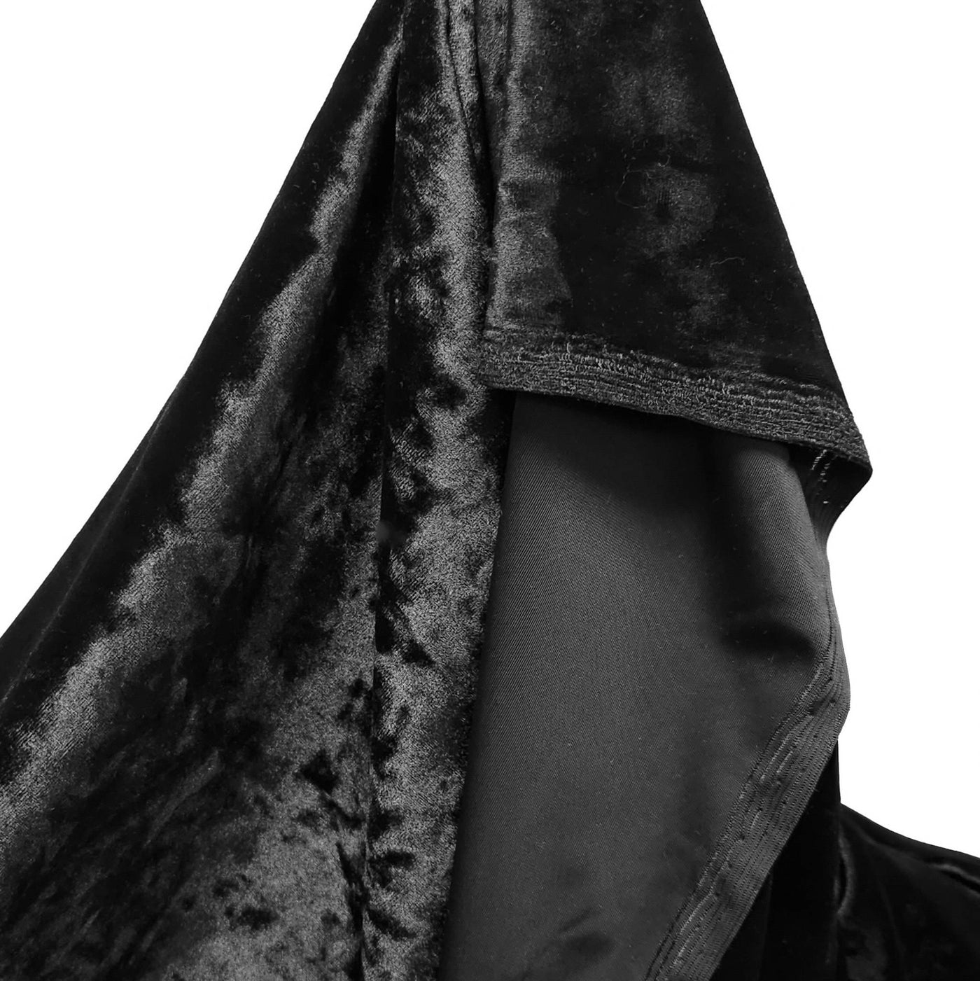 Crushed Stretch Velour | Black