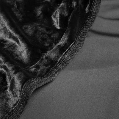 Crushed Stretch Velour | Black