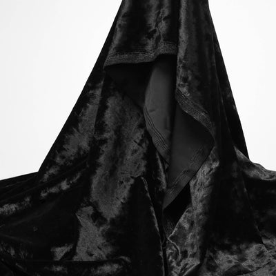 Crushed Stretch Velour | Black