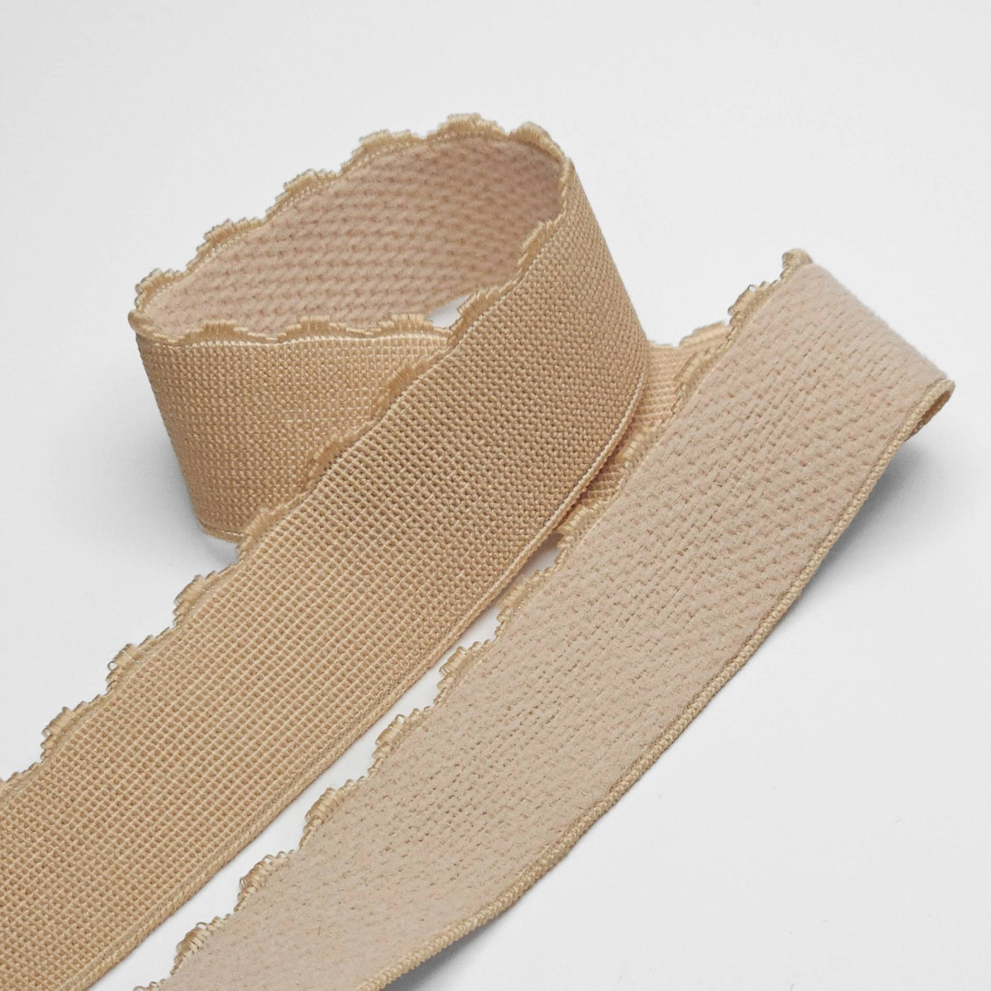 Élastique large à picots | Beige | 25 mm - 1"