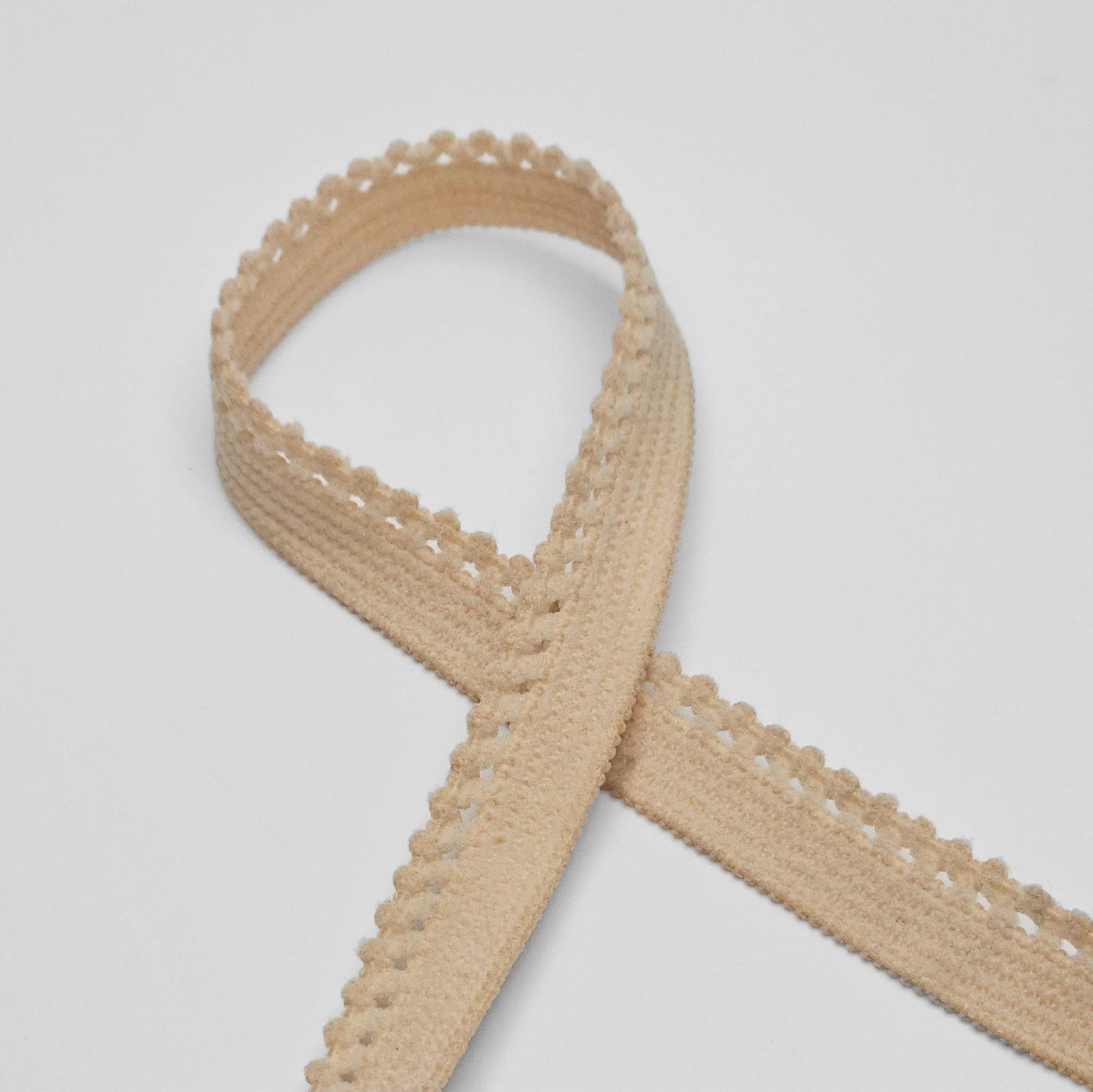 Picot Edge Elastic | Beige | 8 mm - 5/16"