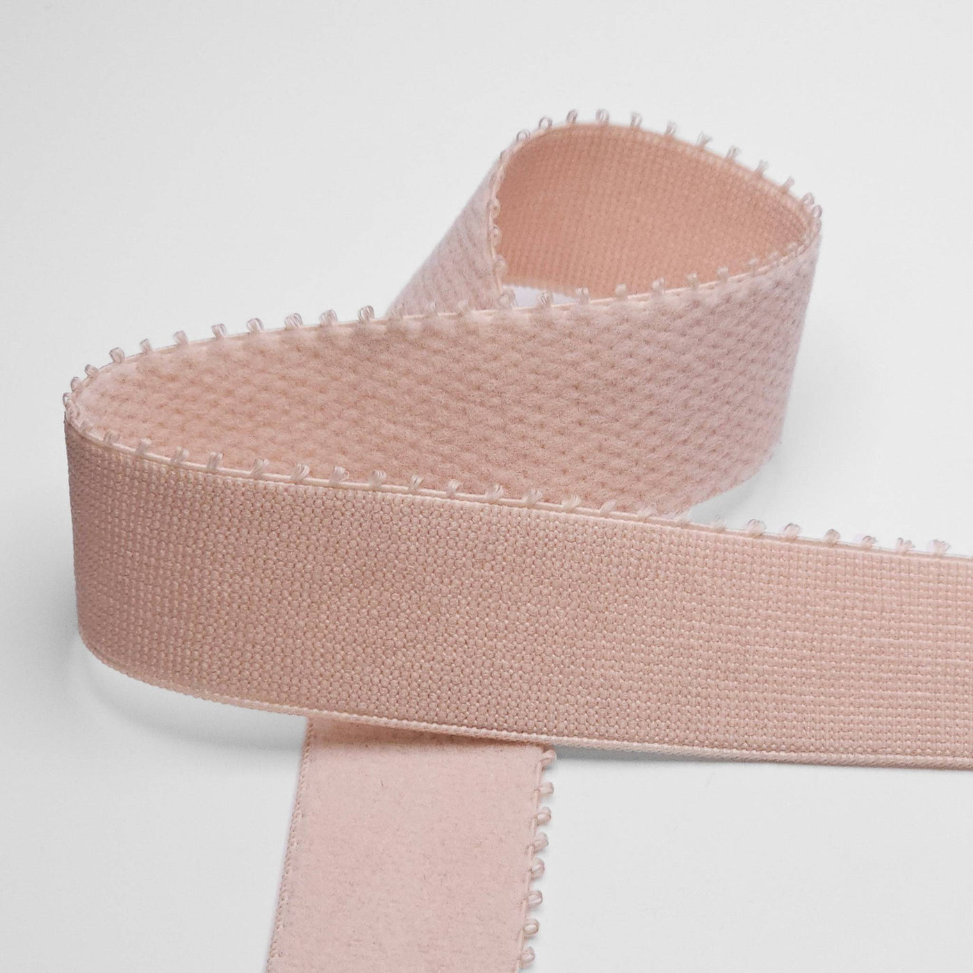 Wide Picot Edge Elastic | Light Pink | 25 mm - 1"