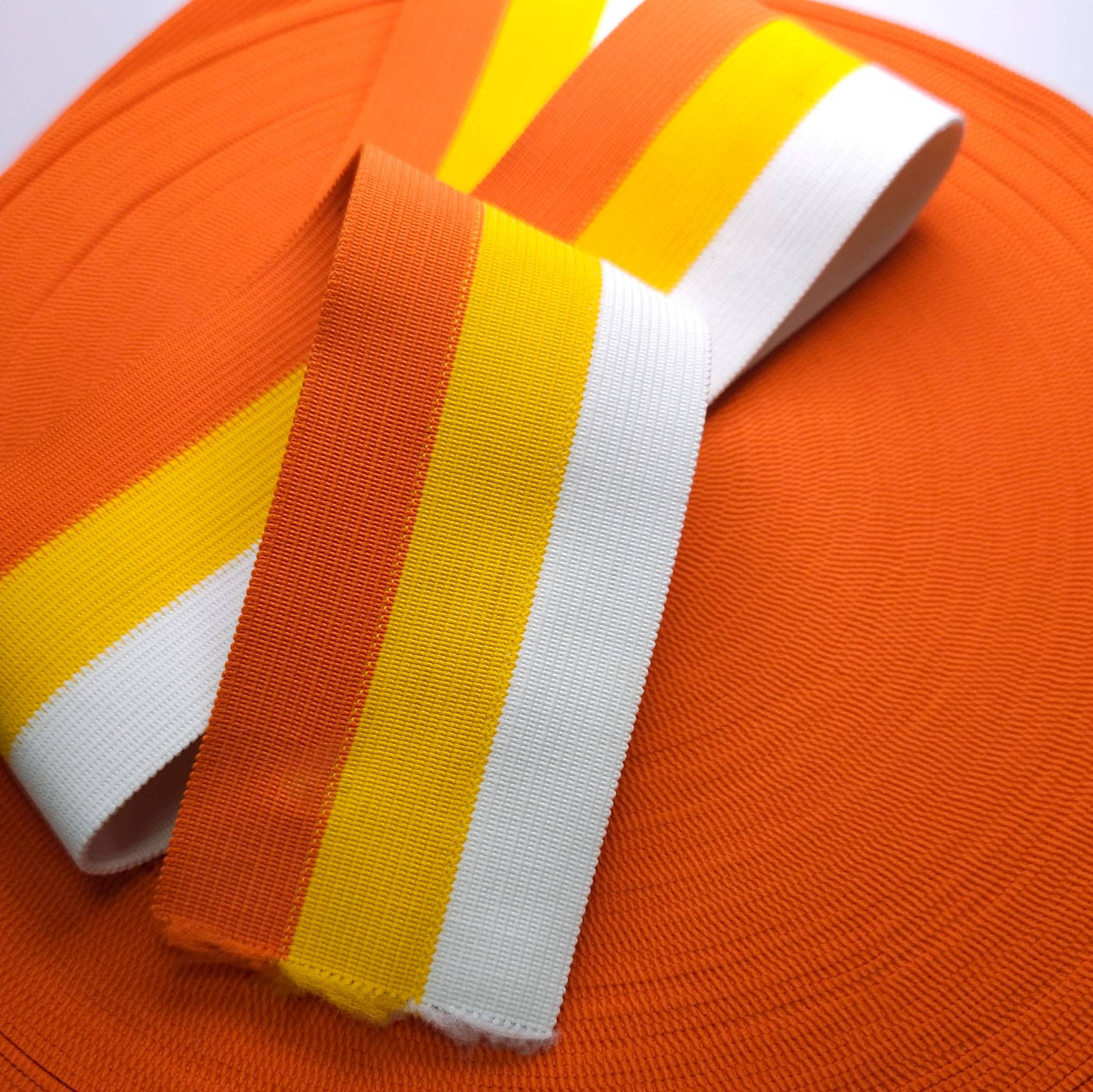 Vintage Sunset Waistband Elastic | Orange, Yellow & White